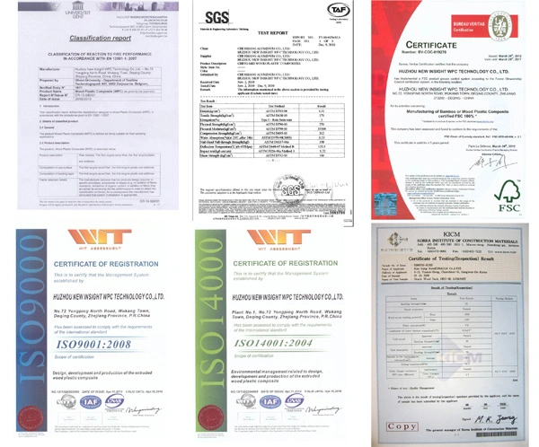 37X37mm WPC Joist with Ce Fsc Certificate