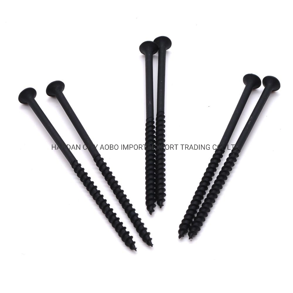 Black Phosphated Fine and Coarse Thread Drywall Screw Factory