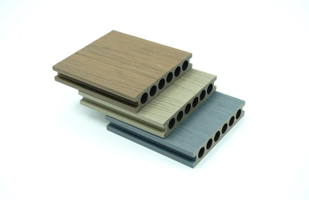 Hollow Crack-Resistant Co-Extrusion WPC Decking Composite Decking