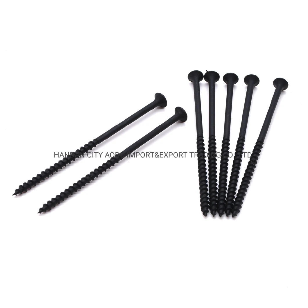 Black Phosphated Fine and Coarse Thread Drywall Screw Factory